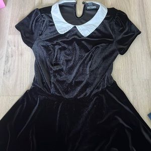 Wednesday Addams Velvet Dress HotTopic